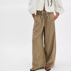 Day's End Linen Pull-On Pants